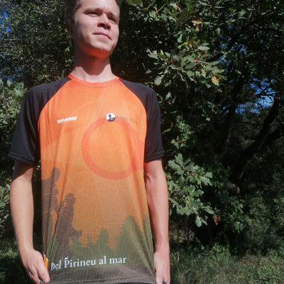 From the Pyrenees to the Sea Tuga technical mountain t-shirt